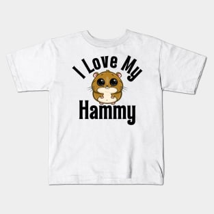 I Love My Hamster Kids T-Shirt